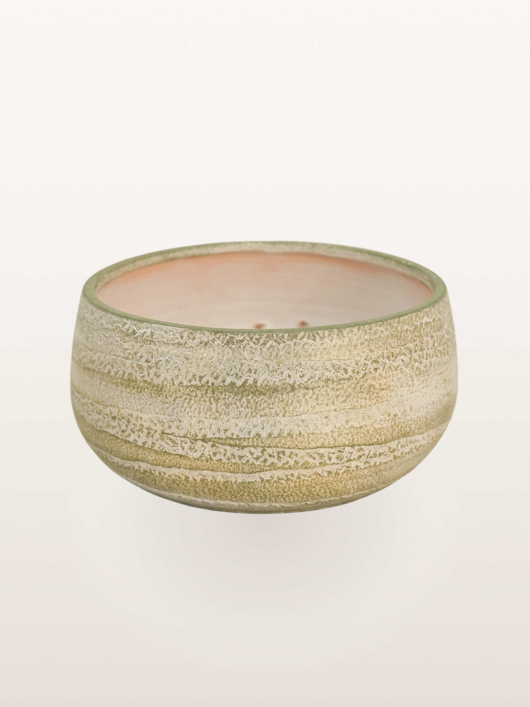 Le Rotonde Opaline N°5 XL présente une texture organique aux tons vert et beige évoquant l'écorce d'un melon